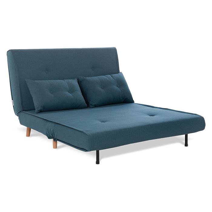 Futon Tela Azul Claro Satek | Sofá Cama y Futones | salas